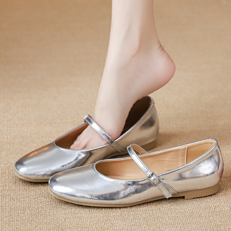 Women Shoes With Heels - Zilveren Ballet Flats Schoenen Vrouwen Elegante