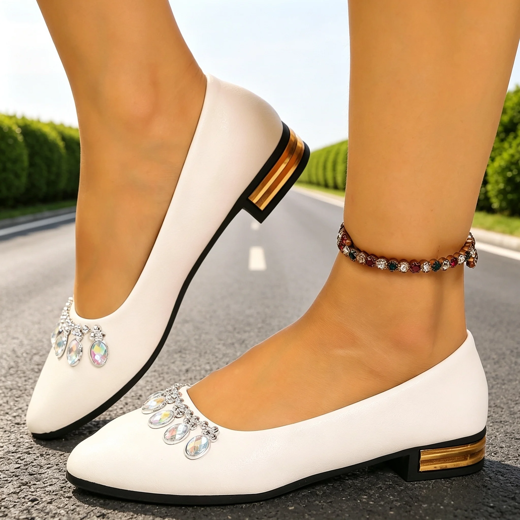 Women'S Shoes In Fashion - Dames Flats Pointed Toe Balletschoenen Plus