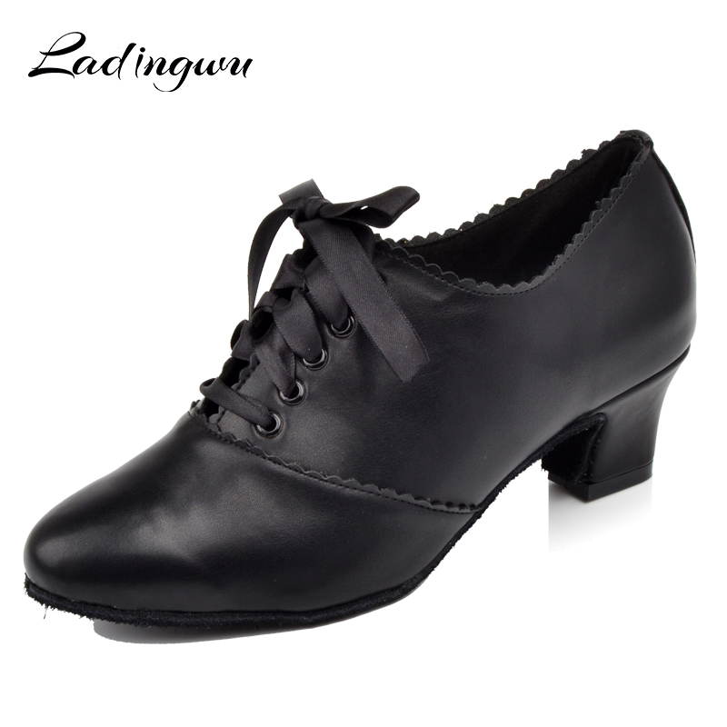 Women'S Shoes Z - Ladingwu Zwart Latin Vrouwen Dansschoenen Microfiber