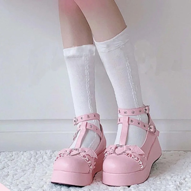 Nieuwe Zoete Hart Gesp Wiggen  - Women'S Shoes In Fashion recensie en prijs