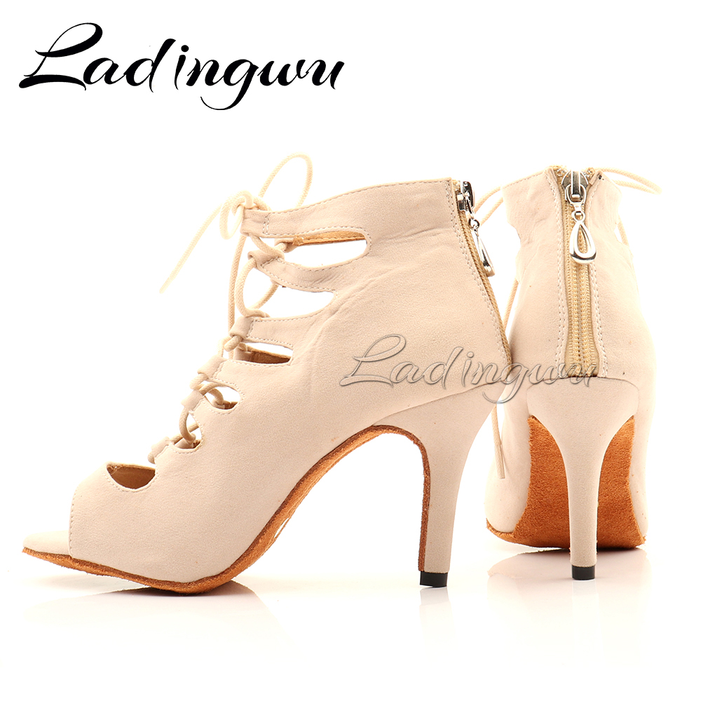 Ladingwu Beige Suede High-Top  - Women'S Shoes Z recensie en prijs