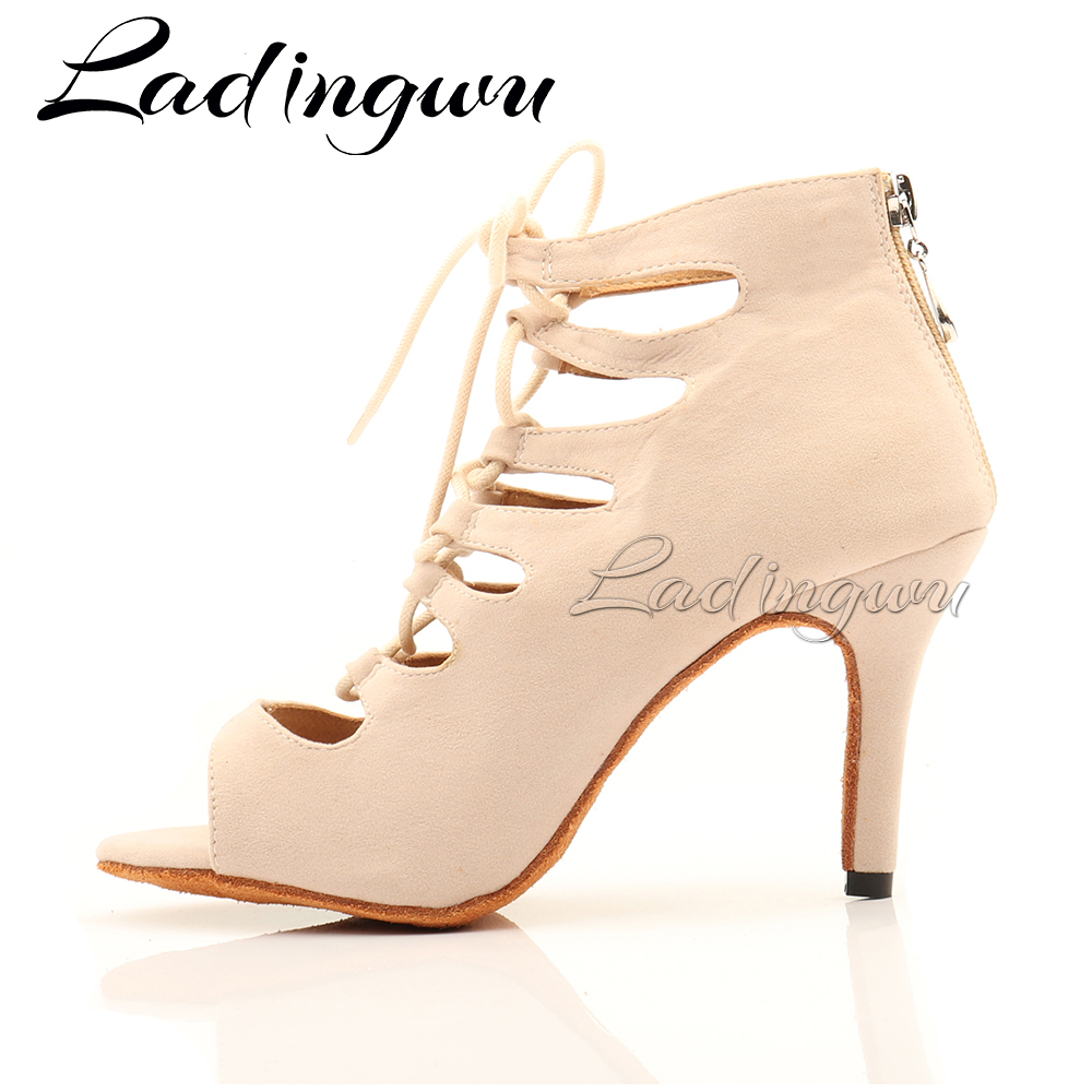 Ladingwu Beige Suede High-Top  - Women'S Shoes Z recensie en prijs