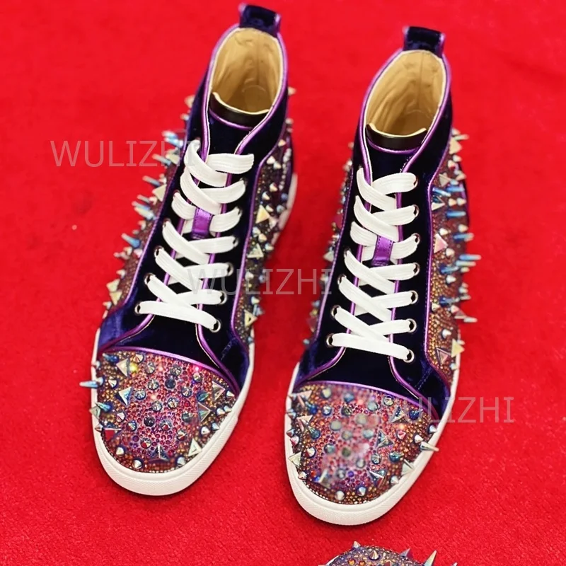 Donkerpaarse kristallen rivet  - Women Shoes Tennis recensie en prijs